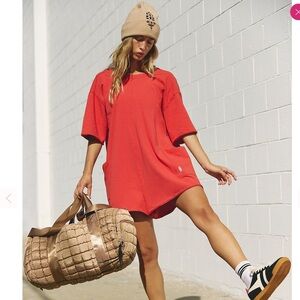 Free People hot shot tee romper❤️❤️❤️❤️